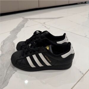 Adidas Superstar Black and White Sneakers